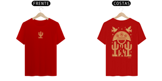 Nome do produto Camiseta Xilo Cangaceiro (estampa clara - frente e verso)