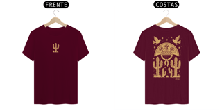 Nome do produto Camiseta Xilo Cangaceiro (estampa clara - frente e verso)