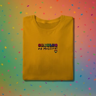 Nome do produto Camiseta ORGULHO DA MULESTA (estampa preta)