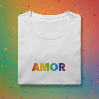 Nome do produto Baby Long  AMOR - Coleção Orgulho