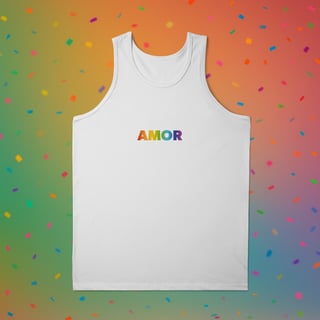 Nome do produto Regata  AMOR - Coleção Orgulho
