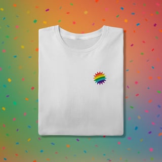 Nome do produto Camiseta  SOL - ORGULHO (estampa lateral)