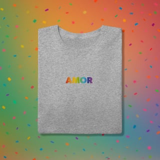 Nome do produto Camiseta AMOR - Coleção Orgulho