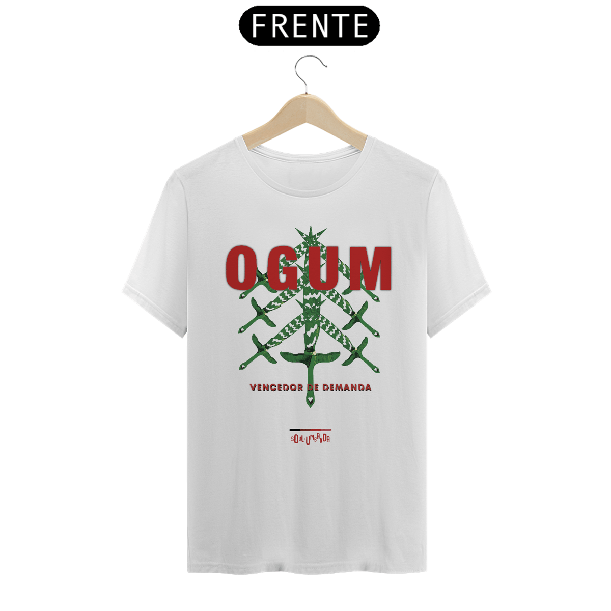Nome do produto: Camiseta OGUM - Vencedor de Demanda