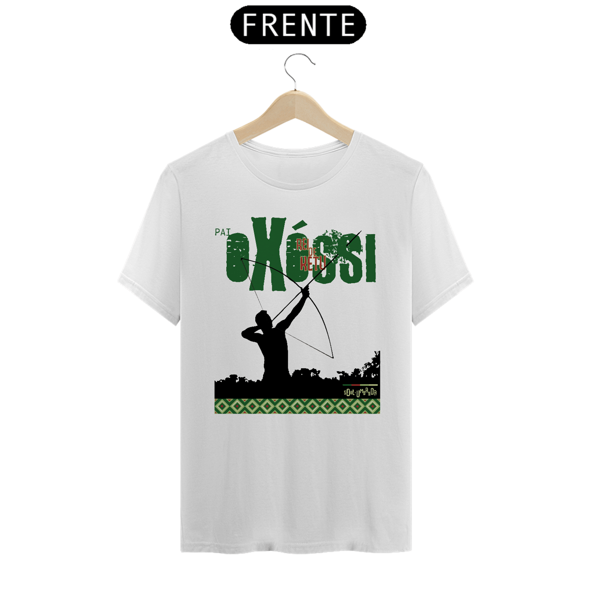 Nome do produto: Camiseta branca OXÓSSI - Gurdião da Floresta