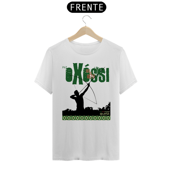 Camiseta branca OXÓSSI - Gurdião da Floresta