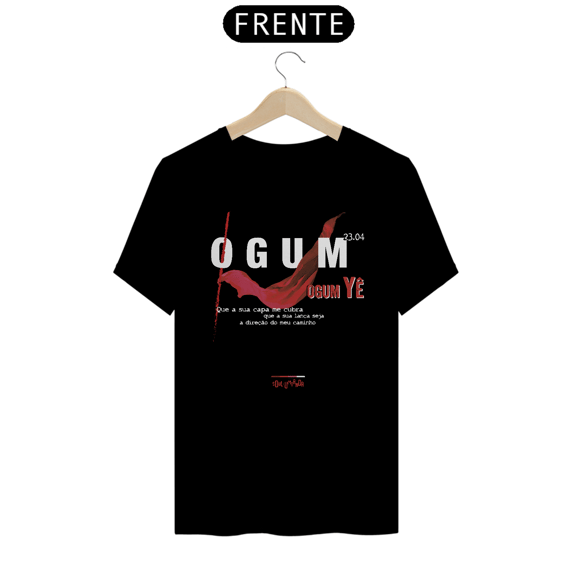 Camiseta preta OGUM - Oração