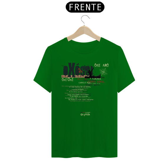 Camiseta verde OXÓSSI - Oração