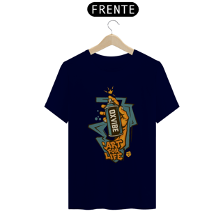 Nome do produto Camiseta Art for Life Unissex – OxVibe Streetwear com Estampa de Arte Urbana
