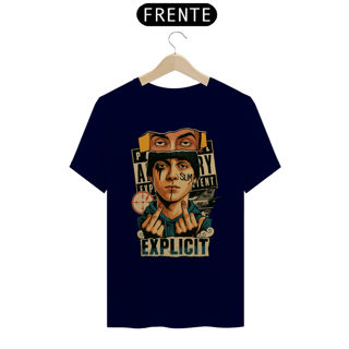 Nome do produto Camiseta Explicit Unissex – Estampa Provocativa Streetwear OxVibe