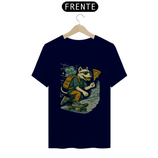 Nome do produto Camiseta Dog Skater – T-Shirt Quality Unissex OxVibe com Estampa Urbana 