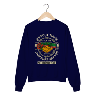 Nome do produto Moletom Prime Unissex Support Those – Estampa com Arte Urbana | OxVibe Streetwear