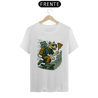Nome do produto Camiseta Dog Skater – T-Shirt Quality Unissex OxVibe com Estampa Urbana 