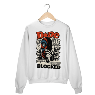 Nome do produto Moletom Prime Unissex DOPE BLOCKED – Estampa Urbana com Máscara | OxVibe Streetwear