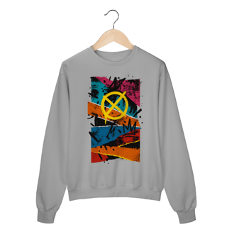 Nome do produto Moletom Quality Art Abstrata Unissex – Estampa Urbana Colorida | OxVibe