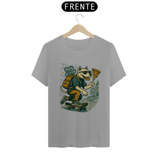 Nome do produto Camiseta Dog Skater – T-Shirt Quality Unissex OxVibe com Estampa Urbana 