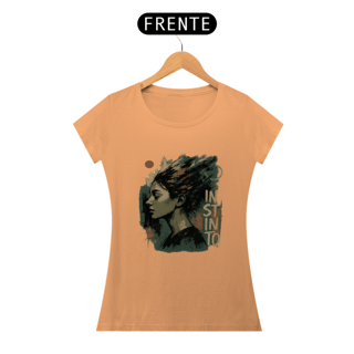 Nome do produto Camiseta Baby Long Feminina Estonada – OxVibe Estampa INSTINTO Streetwear 