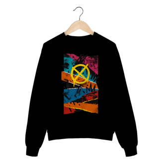 Nome do produto Moletom Quality Art Abstrata Unissex – Estampa Urbana Colorida | OxVibe