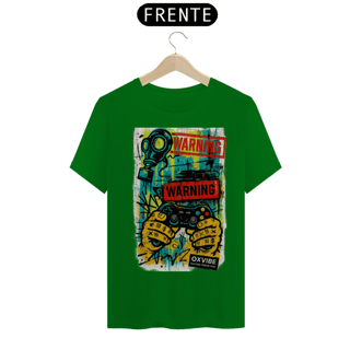 Nome do produto Camiseta Warning Control – T-Shirt Quality Unissex com Estampa Gamer Urbana | OxVibe