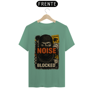 Nome do produto Camiseta Estonada Noise Blocked – Arte Urbana com Peso Visual | OxVibe Unissex