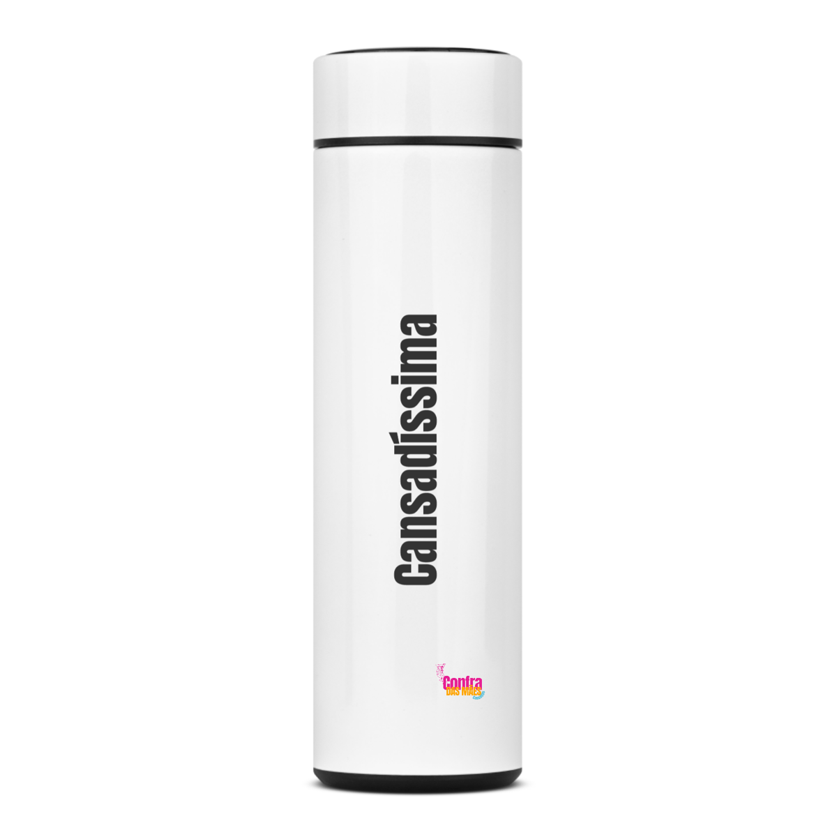 Nome do produto: Garrafa Térmica - CANSADÍSSIMA