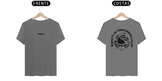 Camiseta Estonada - Respeite os verdadeiros locais Preto