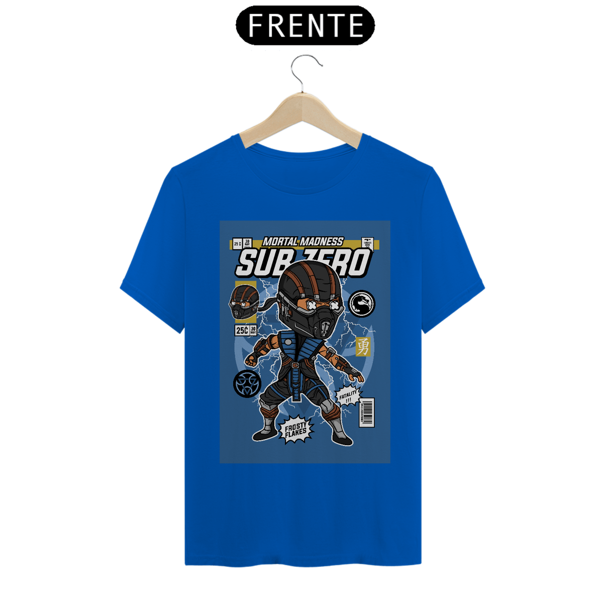Nome do produto: Camiseta Mortal Kombat Sub Zero