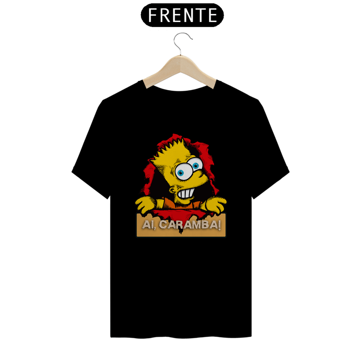 Nome do produto: Camiseta Bart Ai Caramba