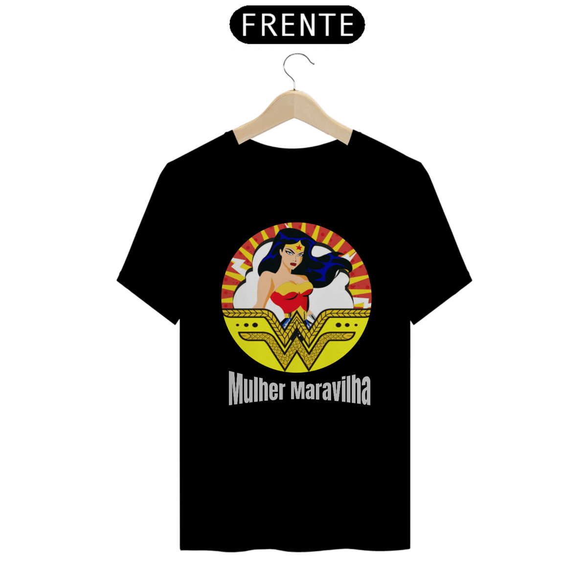 Nome do produto: Camiseta Mulher Maravilha