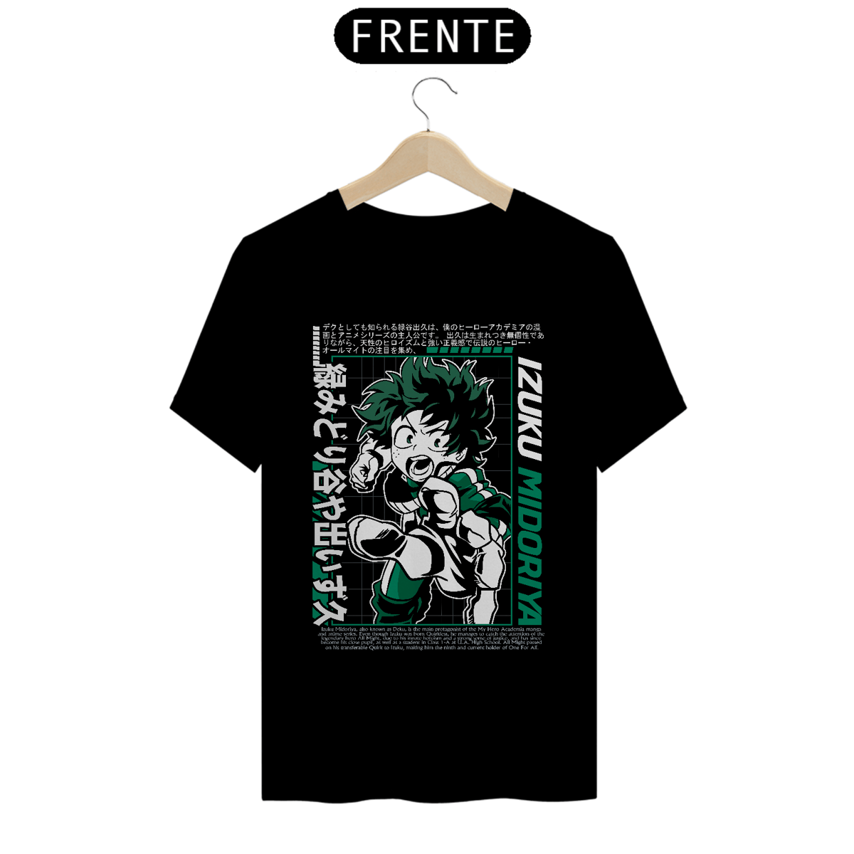 Nome do produto: Camiseta Izuku Midoriya