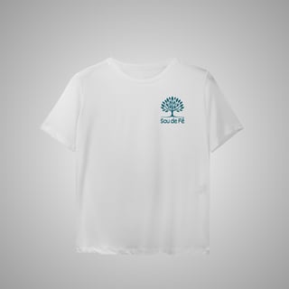 Nome do produtoSou de Fé - Camiseta Feminina Sport Dry UV 