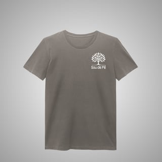 Nome do produtoSou de Fé - Camiseta Estonada Feminina 