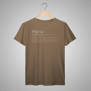 Nome do produtoMaria - Camisa Masculina - Significados