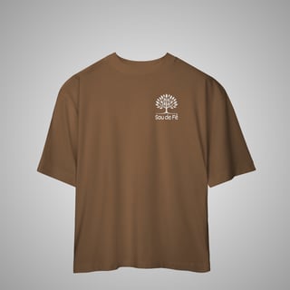 Nome do produto Sou de Fé - Camiseta Oversized 