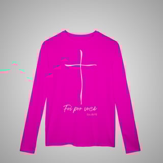 Nome do produtoFoi por Você  - Camisa Manga Longa Sport Dry UV