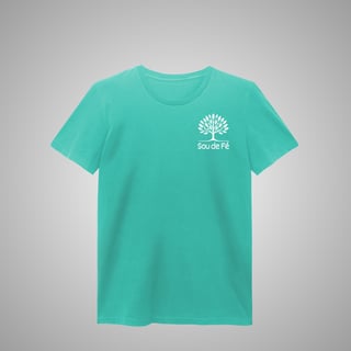 Sou de Fé - Camiseta Estonada Feminina 