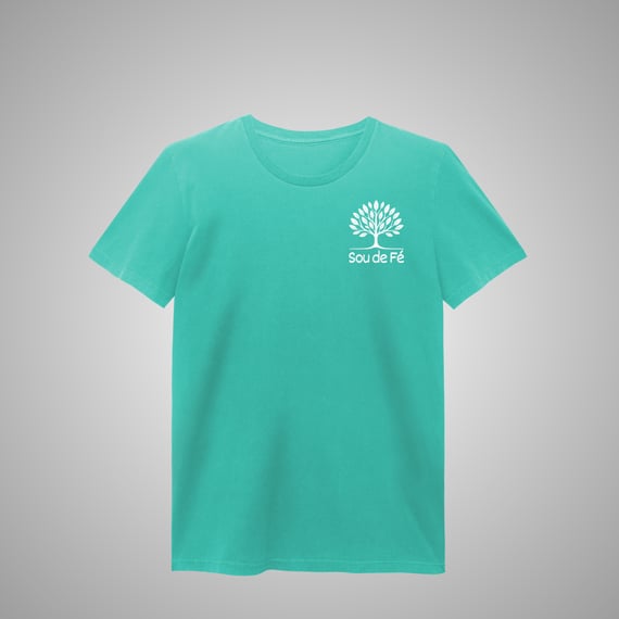 Sou de Fé - Camiseta Estonada Feminina 