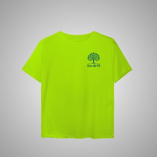 Nome do produtoSou de Fé - Camiseta Feminina Sport Dry UV 