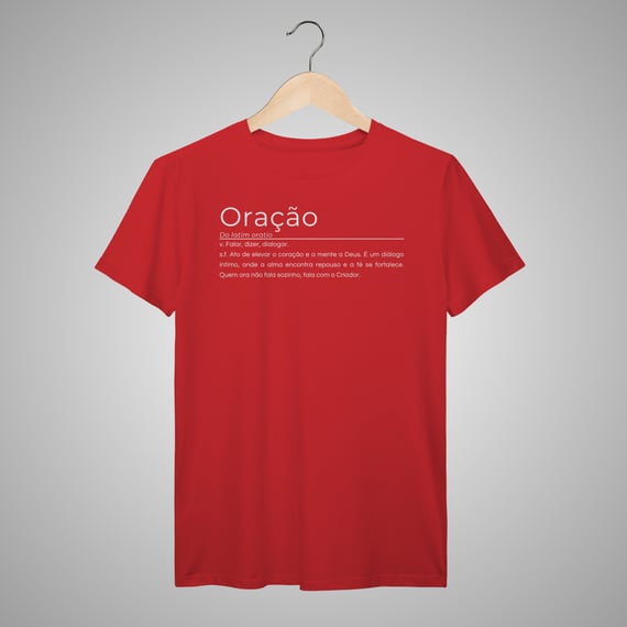 Oração - Camiseta Masculina - Significados