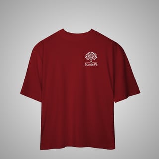 Nome do produto Sou de Fé - Camiseta Oversized 