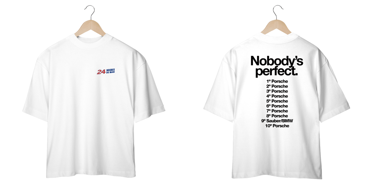 Nome do produto: 24 Hours Le Mans - Oversized - Frente e Costas