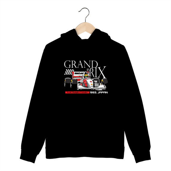 Moletom Grand Prix Senna - Preto