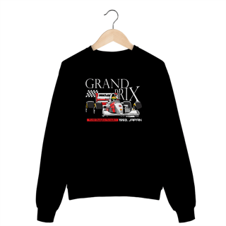 Nome do produtoMoletom Grand Prix Senna - Basico Preto