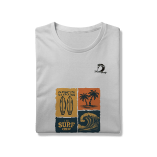 Nome do produto Camiseta manga curta masculino Dream Surf frente e costas