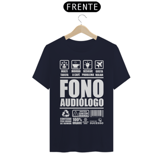 Nome do produto Camiseta Fonoaudiologia FONOINSTRUCTIONS - Unissex - Cores Escuras