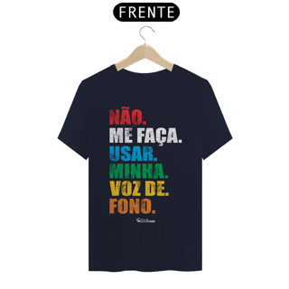 Nome do produto Camiseta Fonoaudiólogo VOZ DE FONO - Unissex