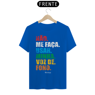 Nome do produto Camiseta Fonoaudiólogo VOZ DE FONO - Unissex