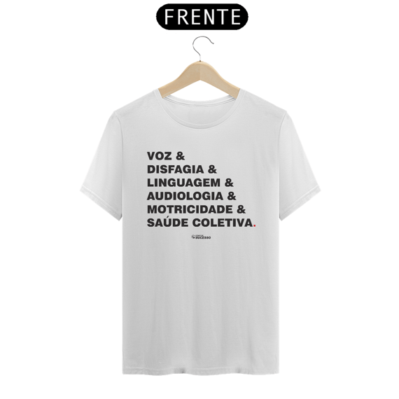 Camiseta ESPECIALIDADES - Unissex - Cores Claras
