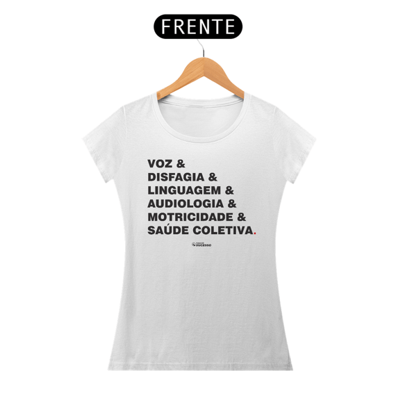 Camiseta ESPECIALIDADES - Feminina - Cores Claras