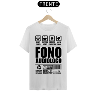 Nome do produto Camiseta Fonoaudiologo FONOINSTRUCTIONS - Unissex - Cores Claras